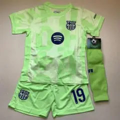 160cmバルセロナ　ヤマル　ユニフォーム　キッズサッカー練習試合A621