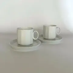 加藤かずみさん 白磁カップ&ソーサー2客セット - メルカリ