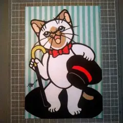 切り絵 猫のエンターテイナー (猫百態)