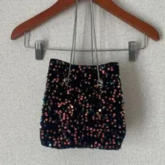 RAGEBLUE 2way スパンコール ハンドバッグ ブラック 新品タグ付き