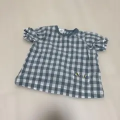 チェック柄ポケット付きシャツ