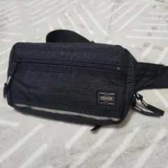 極美品★吉田カバンPORTER ボディバッグ ウエストポーチ　ブラック