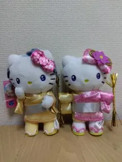 新品タグ付　マツケンサンバ×ハローキティ ボールチェーンマスコット　2個