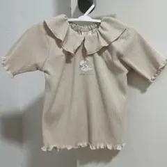 フリル襟 Tシャツ 80 mopicoデザイン
