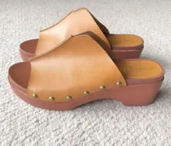 厚底サンダル　茶色　ＬＬサイズ