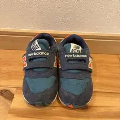 new balance 996 ベビーシューズ ネイビー/オレンジ　14.5cm