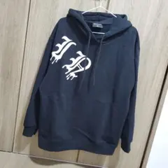 C-MARIN グラフィックプリント ブラック パーカー XL