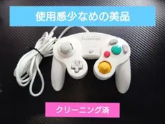 【動作確認済、美品】ゲームキューブ用コントローラーホワイト後期型