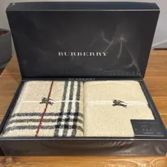未使用 BURBERRY バーバリー シール織綿毛布 ベージュ - メルカリ