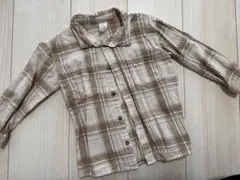 H&M チェック柄 長袖シャツ 92