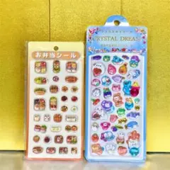 正品 全新 胖胖 3D貼紙 2件組 便當 水晶夢 裝飾