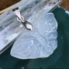 天然 翡翠 玉髓 ペンダント