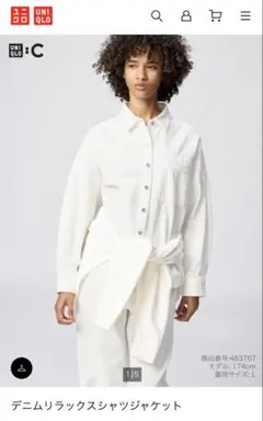 UNIQLO C デニムリラックスシャツジャケット Lサイズ - メルカリ