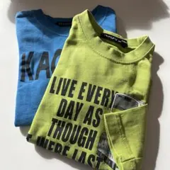 Hungry Heart 長袖Tシャツ2枚セット　電車プリント