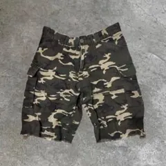 迷彩 カーゴショートパンツ 複数ポケット
