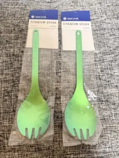 Snow Peak Titanium Spork グリーン 2本セットのサムネイル