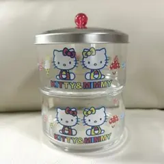 ハローキティ ミミィ ガラス保存容器 二段式のサムネイル