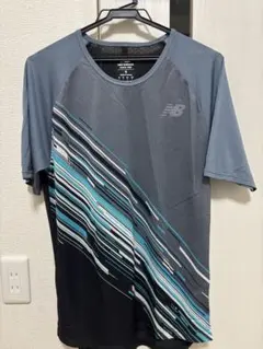 New Balance ストライプデザイン Tシャツ S