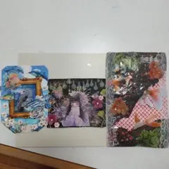 コラージュ 作品 3点セット
