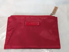 【新品未使用】shu uemura マチなしポーチ　赤のサムネイル