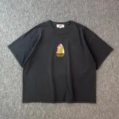 デザインTシャツ　刺繍　ワンポイント　MELLOW　ワイドシルエット　フェード
