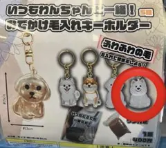 いつもわんちゃんと一緒おでかけ毛入れキーホルダー