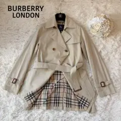 美品✨ Burberry London ステンカラーコート ノバチェック 7号 - メルカリ