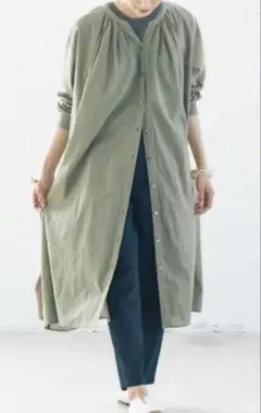 専用出品です。nest robe リネン近江晒しタックフレア2wayワンピース