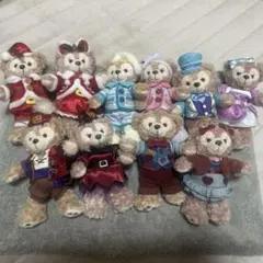 ディズニーぬいぐるみバッジ ダッフィー&シェリーメイ 5セット