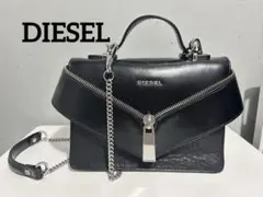mana☆新品未使用ディーゼル LE-ZIPPER レザー 2WAYバッグ 美品】DIESEL ディーゼル レザー 2WAY ファスナー ショルダーバッグ