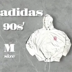 限定ヴィンテージadidas90s'トラックジャケットナイロン長袖ホワイトA15