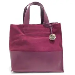 美品 FURLA フルラ ハンドバッグ トートバッグ レザー バーガンディ系
