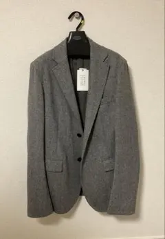 [新品未使用 3万] トゥモローランド グレー テーラードジャケットMウール混紡