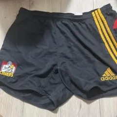 adidas CHEIFS ラガーパンツ 黒/赤 チーフス ラグビー 短パン