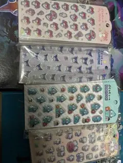 バラ売り最安250円　20点　サンリオ　ぷくっとシール　ダイソー　キャンドゥ