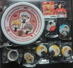ハイキュー くら寿司 すし皿 缶バッジ めじるしチャーム マステ カード