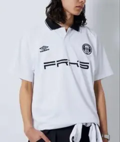 アンブロ UMBRO 別注 サッカーゲームシャツ トリプルロゴ　ホワイトLのサムネイル