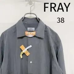 FRAY フライ　Yシャツ ドレスシャツ　イタリア製　ブラックシャツ　38 メンズワイシャツ・カッターシャツ 8054W-R11A-BLACK