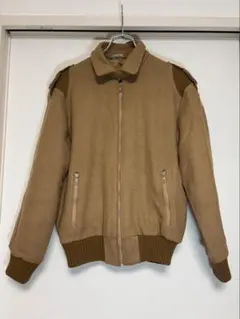 Marlboro トラッカージャケット XL 襟レザー ベージュ 裏地付き Marlboro トラッカージャケット XL 襟レザー ベージュ 裏地付き