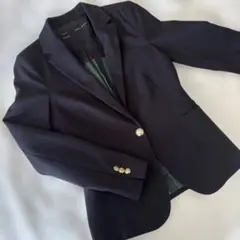 ZARAベーシック ジャケット　ネイビー　M