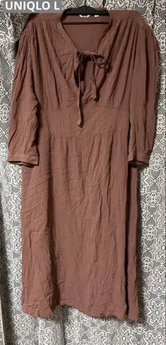 レディース UNIQLO シャツワンピース L
