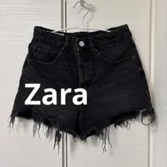EUR 36 デニム　ZARA ザラ　グレー　ショートパンツ