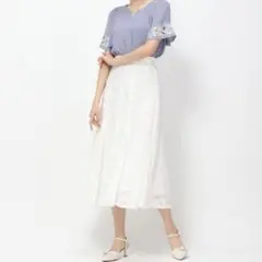 ミッシュマッシュ　刺繍ケープ袖ブラウス/MM418105