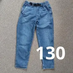 デニム パンツ 130 ユニクロ　UNIQLO　ジーンズ　ジーパン　長ズボン