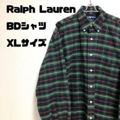 Ralph Lauren BDシャツ　ポニー刺繍　メンズXL