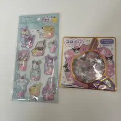 サンリオ　シェイカーステッカーズ　コロふわシールフレーク　セット