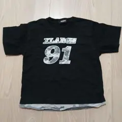 XLARGE キッズ プリント Tシャツ
