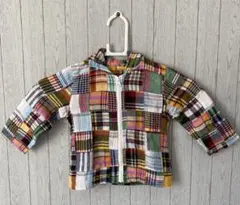 ジップアップパーカー【Mou Jon Jon】男の子　女の子　90