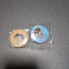 名探偵コナン　キャラクター缶バッジ2個セット　くら寿司