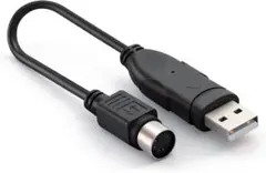 USB-PS/2変換コンバーター USBオス to ミニDIN 6pinメス
